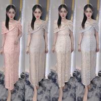 ราคา ชุดเดรสผ้าไทยประยุกต์ งานคลุมไหล่ติดชุดสวยหรูสุดๆๆ ไส่ทำงานไส่ออกงาน พิธีการได้ครบค่า (1732332725134395553)