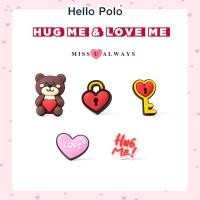 ราคา Hello Polo ของตกแต่งกระเป๋า ตัวการ์ตูนติดกระเป๋า แฟชั่น Valentine Set จราจร 6 ตัว Set ไดโนเสาร์ 6 ตัว Set อาหารเช้า และ Set Christmas อุปกรณ์ตกแต่งกระเป๋า DIY ลายการ์ตูนน่ารัก สำหรับติดกระเป๋า ถอดออกไ