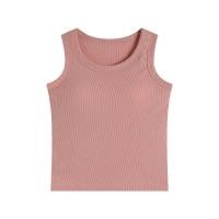ราคา เสื้อกล้ามมีบราในตัว เสื้อกล้ามลำลอง เบสิก สีพื้นเปิดไหล่ สำหรับสตรี นุ่มและใส่สบาย (1731390882115193121)