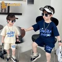 ราคา SweetKids พร้อมส่งจากกทม ชุดเซ็ทแฟชั่นเด็กผู้ชายเสื้อผ้าคอกลมแขนสั้นกางเกงขาสั้น พิมพ์ลายน่ารัก ลำลอง 2ชิ้น สไตล์เกาหลี (1730843034939984641)