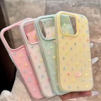 ราคา เคสโทรศัพท์ลายจุดสีสันสดใส เหมาะสำหรับ Apple iPhone 16 Plus, 14 Pro Max, 13, 12, 15, XS (1731932397177701818)