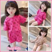 ราคา Beryl kids ชุดเซ็ทเด็ก ผญ เสื้อผ้าเด็กผญเสื้อยืดแขนสั้นลายดอกไม้สำหรับเด็กชุด ชุดแฟชั่นเด็กผู้หญิง1-7ปี ชุดเซต2ชิ้นเด็กผู้หญิง (1729657107661097940)