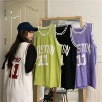 ราคา เสื้อโอเวอร์ไซส์ผู้หญิง ที่กําลังฮิต เสื้อผ้าวัยรุ่นแฟชั่นสไตล์เกาหลี เสื้อกล้ามบาส ปาดไหล่สตรีทกีฬา oversize เสื้อแขนกุด ฮิปฮอป Sport ออกกำลังกาย Workout (1729667410144299354)
