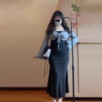 ราคา ชุดเดรสแฟชั่นผู้หญิง ชุดเดรสสวยหรูลุคไฮโช เดรสสาวสาวอวบ ชุดเดรสสวยหรูดูแพง พลัสไซส์ สาวหวาน กระโปรงยาว พรางหุ่น เพรียวบาง สุด ฮอต เดรสกระโปรง (1732195137986070966)