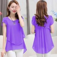 ราคา เสื้อชีฟอง สไตล์ลำลอง ไซส์ใหญ่ ฤดูร้อน มาใหม่ แขนสั้น สำหรับผู้หญิง ความยาวปานกลาง ทรงหลวม คอกลม เสื้อยืด เหมาะสำหรับใส่ทุกสิ่ง (1731672873032255632)