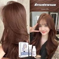 ราคา ครีมเปลี่ยนสีผม สีย้อมผม ยาย้อมผม น้ำยาย้อมสีผม สีน้ำตาลเบจ 100% ยาย้อมผมออร์แกนิกสร-สีกาแฟคาราเมล-ชานม สีเทา น้ํ-สีชานม-เฮเซลนัท สีเทาน้ำตาล (1731429129759263694)