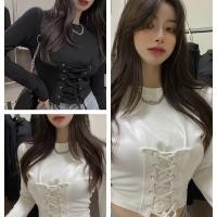 ราคา เสื้อแขนยาว เสื้อครอปเเขนยาว เสื้อยืดเเขนยาว พร้อมส่งจากไทย เสื้อครอปเเฟชั่น Y2k เสื้อแขนยาว ผู้หญิง Clothing Women Lady (1729624784607807665)