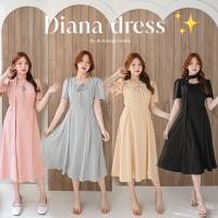 ราคา พร้อมส่ง1-2วัน diana dress เดรสทำงาน ทรงสวย เรียบหรู ใส่ออกงาน ไปคาเฟ่ (1731783793601514133)