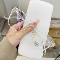 ราคา 【VG Glasses】แว่นตาแฟชั่น 0~400° แว่นสายตาสั้น ป้องกันแสงสีฟ้า กรอบแว่นตาธรรมดา เวอร์ชั่นเกาหลี แว่นสายตาสั้นออกแสงไม่เปลี่ยนสี (1730401900446910825)