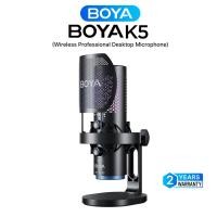 ราคา 【ท้องถิ่นและ COD】BOYA K5 ไมค์ตั้งโต๊ะ USB RGB ไมค์เกมมิ่ง ไร้สาย ไมค์คอนเดนเซอร์ ไมค์ pc ไมค์อัดเสียงร้องเพลง ใช้กับมือถือ (1731398623657100447)