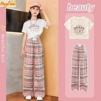 ราคา Beryl kids เสื้อแขนสั้นกางเกงขายาวเด็ก ชุดเซ็ทเด็กแฟชั่น กางเกงลายสก๊อตลำลอง ขากว้าง รุ่นใหม่ ฤดูร้อน (1730323029567114196)