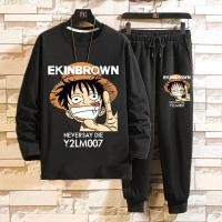 ราคา ชุดสูทวันพีซ นักเรียนชาย สไตล์เกาหลี เสื้อลำลองอเนกประสงค์ เสื้อยืดแขนยาว ชุดกางเกงกีฬาขาเข่า แฟชั่น (1730206523454950395)