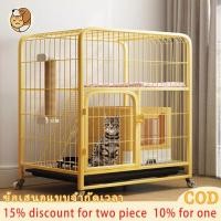 ราคา 【Big Sale】กรงแมว กรงแมวขนาดใหญ่ พื้นที่กิจกรรมขนาดใหญ่พิเศษ การออกแบบหลายประตู กรงสัตว์เลี้ยง 2ชั้น กรง สอง กรงแมวนอกบ้านระบบปิด (1731608013376096884)