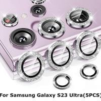 ราคา ตัวป้องกันเลนส์เพชร, สำหรับ Samsung Galaxy S23 Ultra, S23 Plus, ฝาครอบวงแหวนกล้องโลหะ, เข้ากันได้กับ Samsung S23, S23 Plus, S24 Ultra 5G, ทำจากกระจก (1730303360859146365)