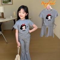 ราคา Beryl kids ชุดเซ็ทเด็กผู้หญิงแฟชั่น เสื้อแขนสั้นกางเกงขาม้า ขาบาน แบบบาง สองชิ้น สไตล์เกาหลี ฤดูร้อน (1730573186603191252)