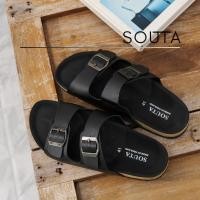 ราคา Classic - Souta รองเท้าแตะวินเทจ สองสาย รุ่นดำพื้นดำ UNISEX ไซส์ 35-45 *ลด1ไซส์* (1730004435047320350)