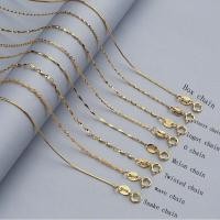 ราคา สร้อยคอโซ่ทอง 18K, ในสต็อก, เงินแท้ 925 แท้, ดีไซน์/ความยาวต่างๆ, จี้ชุบทอง, 7 สไตล์, มาใหม่ (1730998296479369387)