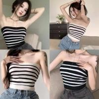 ราคา พร้อมส่ง เสื้อครอปเกาะอกเเขนกุดพิมพ์ลายสุดวินเทจ สวมใส่สบาย Lady ผู้หญิง Clothing Women (1729731134884579505)