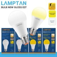 ราคา Lamptan LED BULB NEW GLOSS สว่างขึ้น(10,000ชม.)หลอดไฟ แลมป์ 5W,7W,9W,11W,14Wขั้ว E27 แสงขาวdaylight/แสงเหลืองwarm white (1731875020292459063)