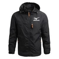 ราคา เสื้อแจ็คเก็ตผู้ชาย Mizuno กันน้ำ เหมาะสำหรับฤดูใบไม้ร่วงและฤดูหนาว เสื้อกันหนาวกีฬากลางแจ้ง เสื้อแจ็คเก็ตยุทธวิธี กันลมและกันแดด (1730881213396453796)