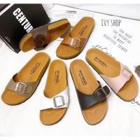 ราคา พร้อมส่ง IVY SHOES รองเท้าไบเก้น (size 35-40) พื้นนุ่ม สวมเข็มขัด 1 ตอน พื้นสีน้ำตาล มี 7 สี รองเท้าแตะ รองเท้าผู้หญิง (1729445050409651059)