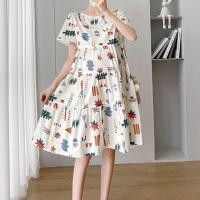 ราคา เดรสคนท้องลายน่ารักๆทรงพองทรงหลวม เดรสกระโปรงคลุมท้องคนอวบ-อ้วนใส่ได้ เดรสแฟชั่นมาใหม่น่ารักๆพร้อมส่ง (1729612550218484431)