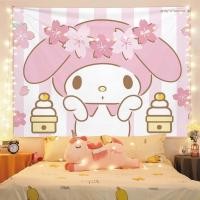 ราคา [ส่งตรงจากไทย จัดส่งรวดเร็ว]ผ้าติดผนังผ้าพื้นหลัง Sanrio Melody สไตล์สาวน่ารัก ตกแต่งผนัง เหมาะสำหรับห้อง มี Kuromi (1731737258352478904)
