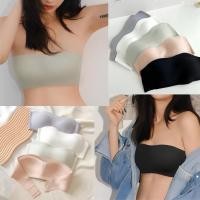 ราคา 007เสื้อชั้นในกันลื่น บราเกาะอก ไร้สาย สีพื้น เสื้อในเกาะอก SoftBra ฟองน้ำบาง เนื้อผ้านิ่ม สวมใส่สบาย สีเทา ผู้หญิง เสื้อในสาวอวบ Clothing Women (1730985709965314341)