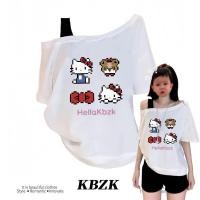 ราคา เสื้อปาดไหล่ เสือใส่สบาย ทรงหลวม แบบบาง แฟชั่นสําหรับสตรี สไตล์วินเทจ แขนสั้น เสื้อยืดแขนสั้นผู้หญิง ปาดไหล่ oversize ผ้านิ่ม ใส่เท่ๆ ผู้หญิงเกาหลี (1731856652433261806)