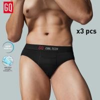 ราคา [แพ็ค 3 ชิ้น] GQ Cool Tech - กางเกงในไข่เย็น New-Normal สีดำ [แพ็ก 3 ชิ้น] (1729642481373383020)
