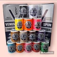 ราคา ด้ายเย็บผ้า(ด้ายวีนัส เบอร์60) 12หลอด สีดำ,ขาว,คละ,กรม (1730354267682737083)
