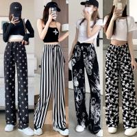 ราคา กางเกงขายาว ผ้านิ่มเด้ง เอวยางยืดใส่สบาย ลายกราฟฟิก K11 ผู้หญิง Clothing เสื้อผ้า ลำลอง นาโน Women Pants Lady (1729640360863435526)