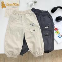 ราคา SweetKids พร้อมส่งจากกทม กางเกงคาร์โก้เด็กชาย กางเกงขายาวฤดูร้อน เอวยางยืด เวอร์ชั่นเกาหลี สะดวกสบาย หลวมและลำลอง หล่อๆ (1731692683180346113)