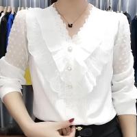 ราคา เสื้อชั้นฐานลูกไม้คอวี, แฟชั่นสตรี, หลวม, วัสดุชีฟอง, แขนยาว, เสื้อแจ๊กเก็ตฤดูร้อน, เสื้อสวมหัวใหม่, 2024 แฟชั่น Clothing Women (1731326845587327649)