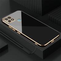 ราคา เคสชุบด้วยไฟฟ้าสำหรับ OPPO A15 OPPO A15s OPPO A35 ขอบตรง พร้อมเชือกซิลิโคน (1729592961645643959)