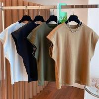 ราคา เสื้อแขนกุดสีพื้น oversize เสื้อผ้าสาวอวบแฟชั่นฤดูร้อนใหม่ลําลองทรงหลวมสไตล์เกาหลีน่ารัก เสื้อยืดสวยๆผู้หญิงที่กําลังฮิต กําลังฮิตใหม่ล่าสุด ลำลอง Clothing Lady Women Tshirt (1730626930408393050)
