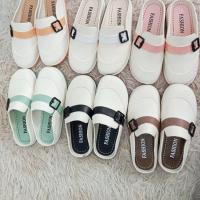 ราคา รองเท้าแตะแบบสวมเปิดปลายเท้า พื้นนุ่มใส่สบาย หุ้มหน้าเท้า (1730086382097696899)