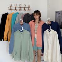 ราคา เสื้อแขนยาวมีฮู้ด มีซิปตรงกลาง เสื้อแขนยาวฮู้ดมีซิป เสื้อกันหนาว เสื้อแขนยาว มีกระเป๋าสองข้าง Clothing Women ผู้หญิง Lady (1729614958585022541)