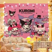 ราคา ผ้าพื้นหลัง Sanrio, การออกแบบการ์ตูนคิตตี้, ตกแต่งข้างเตียง, ผ้าห้อย, สไตล์ Kuromi เด็กสาว, เหมาะสำหรับหอพัก, ผนังเปลี่ยนบุคลิกภาพ, สไตล์อิน (1730411989972388434)