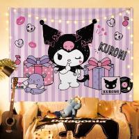 ราคา [ส่งตรงจากไทย จัดส่งรวดเร็ว]ผ้าพื้นหลังการรักษา Sanrio KUROMI, ผ้าห้อย, สไตล์สาวน่ารัก, ตกแต่งผนัง, ผ้าติดผนัง, เหมาะสำหรับห้อง, มี Kuromi (1731737558085438136)