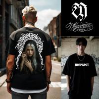 ราคา Noppapot เสื้อยืดสกรีน NC16 ลายสาวปริศนาและCalligraphy ผ้าCotton100% ทรงโอเวอร์ไซส์ ขนาด6XL สำหรับสายGothic&WitchyVibes (1731883494525863214)