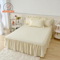 ราคา SS24กระโปรงเตียงลูกไม้ สูง 40 ซม. ผ้าคลุมเตียงสีทึบ กระโปรงเตียง 6 ฟุต 5 ฟุต (1729735064680368805)