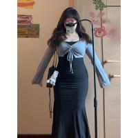 ราคา GBC ชุดเดรสแฟชั่นผู้หญิง ชุดเดรสสวยหรูลุคไฮโซ เดรสสาวสาวอวบ ชุดเดรสสวยหรูดูแพง พลัสไซส์ สาวหวาน กระโปรงยาว พรางหุ่น เพรียวบาง สุดฮอต เดรสกระโปรง (1730730689684998940)
