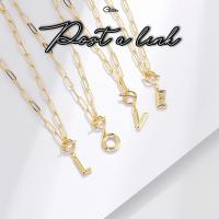 ราคา สร้อยคอสแตนเลส ลายโซ่ฝรั่ง จี้โพสลิ้ง ตัวอักษร A-Z สีทอง ประดับจี้รูปตัวอักษร สําหรับผู้หญิง SW3334 (1729740925705423831)