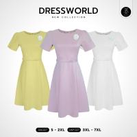 ราคา DW1327 เดรสยาวกระโปรงบานเอวแต่งโบว์ Clothing Women เสื้อผ้า ผู้หญิง Lady Dress เดรสสั้น เดรสทำงาน เดรสแฟชั่น เดรสคุณครู (1731945521281336881)