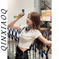 ราคา ทีเชิ้ตแขนสั้นคอกลมพิมพ์ตัวอักษรสาวเผ็ดไทยสำหรับผู้หญิงฤดูร้อนผ้าฝ้ายทรงเข้ารูป (1731841393531847946)