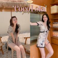 ราคา Cocolola Jumpsuit - จั๊มสูทลายดอกไม้ จั๊มสูทกางเกงขาสั้น ทรงขากว้าง มีกระเป๋าข้าง RTW.K ผู้หญิง เสื้อผ้า Clothing ลูกไม้ Women Lady Girl ชุด ชีฟอง (1729458343582272428)