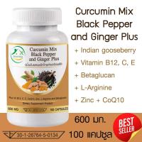 ราคา ขมิ้นชันผสมพริกไทย และ ขิง พลัส ตรา บ้านยิ้ม Curcumin Mix Black Pepper & Ginger Plus 600 มก. 100 เม็ด (1731731838537402423)