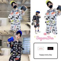 ราคา Sugarbee พร้อมส่งจากกทม ชุดเซ็ทเด็กชาย ฮิปฮอป เสื้อผ้าการแสดง แขนสั้นกางเกงขาสั้น แฟชั่น เย็นสบาย รุ่นใหม่（120CM-160CM) (1730185762188593501)