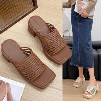 ราคา (เท้าอวบหน้าเท้ากว้างเพิ่มไซส์)รองเท้ายางพาราเสริมส้นดีไซน์สายคาด D88 (1731053404623112964)